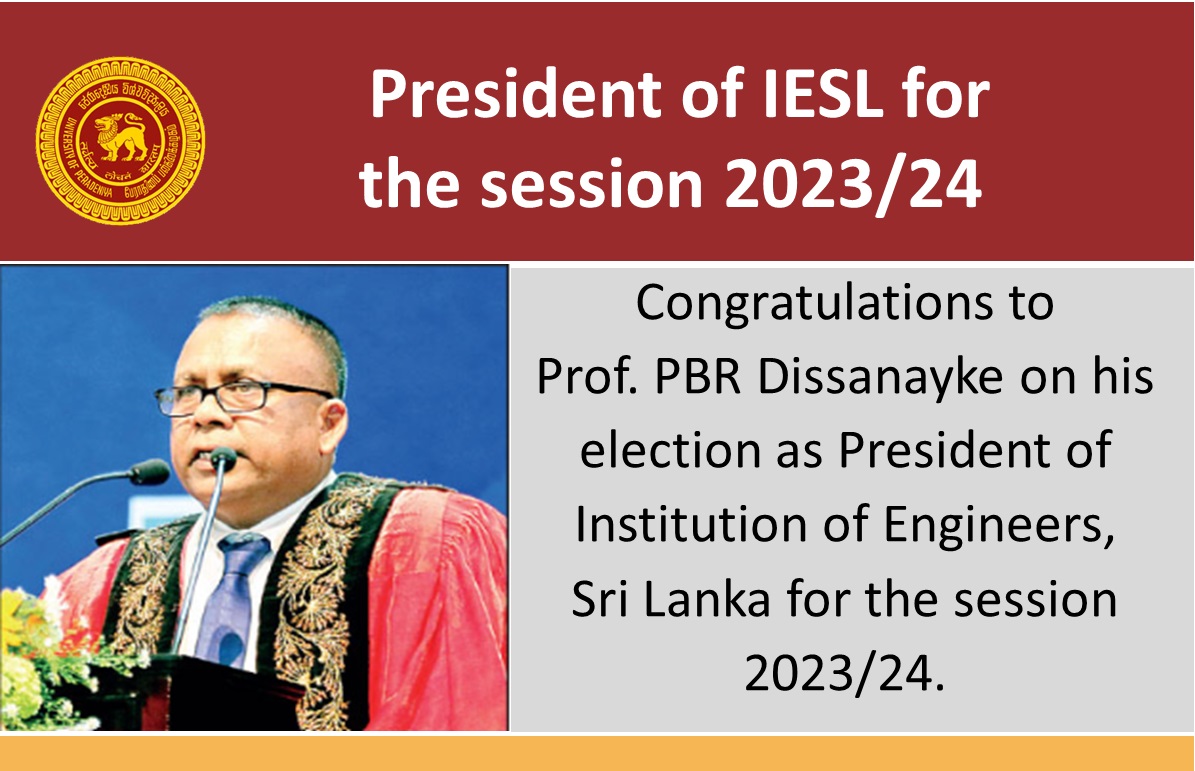 President of IESL for the session 2023/24