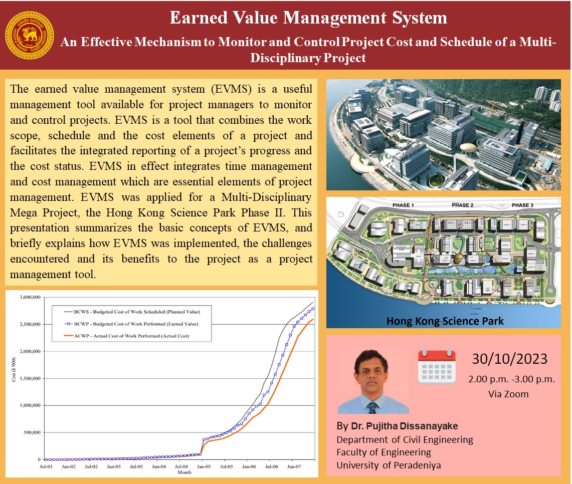 Earned value management system