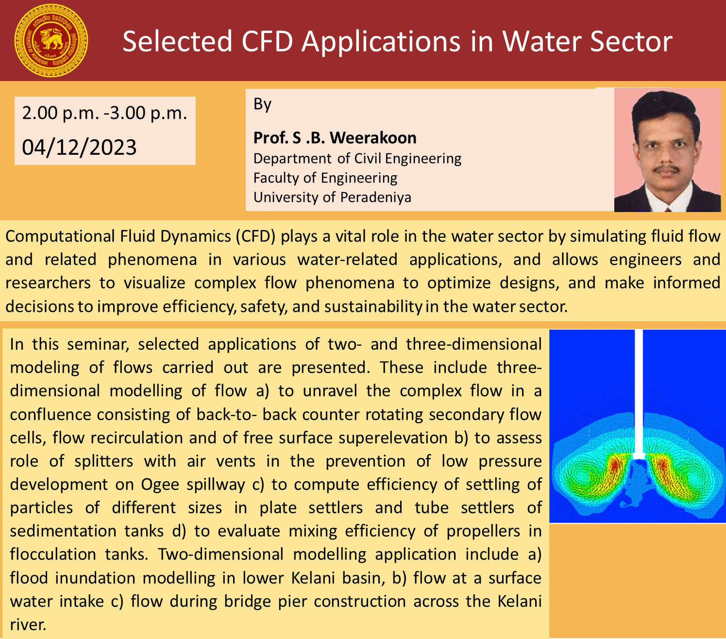 Selected CFD Applications in Water Sector