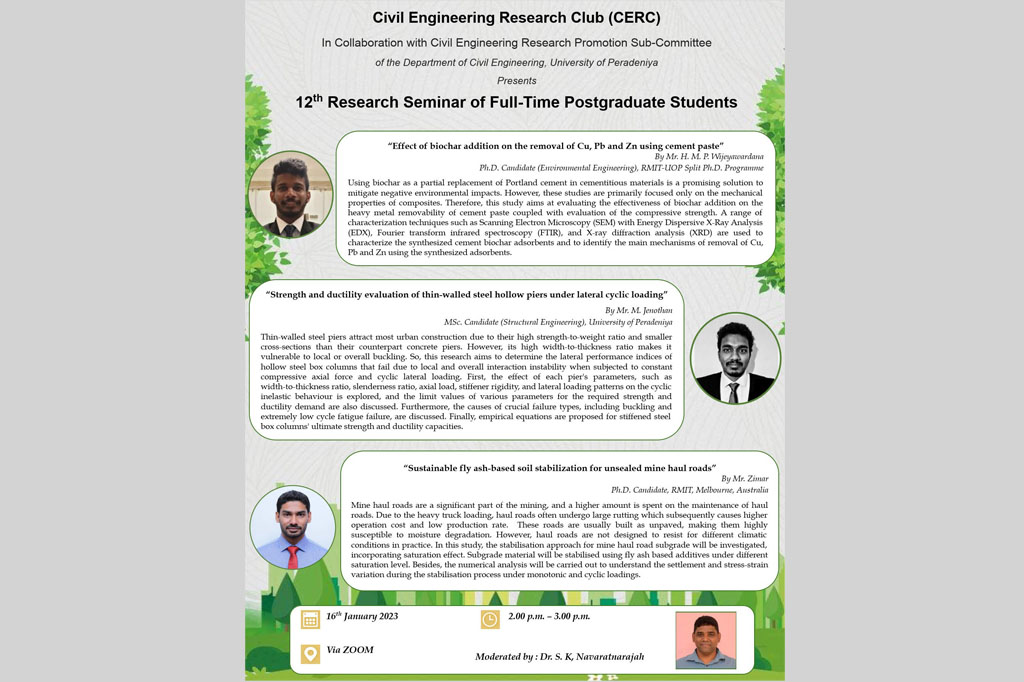 12th Research Seminar of Full-Time Postgraduate Students