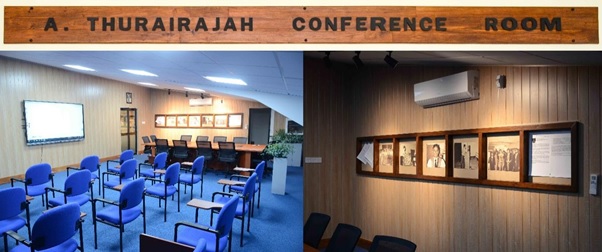 Ceremonial opening of the 'A. Thurairajah Conference Room' at Geotechnical Laboratory