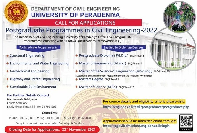 Postgraduate programme civil engineering