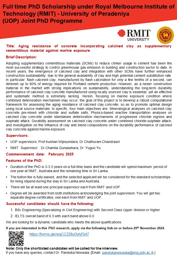 Aging resistance of concrete incorporating calcined clay as supplementary
cementitious material against marine exposure