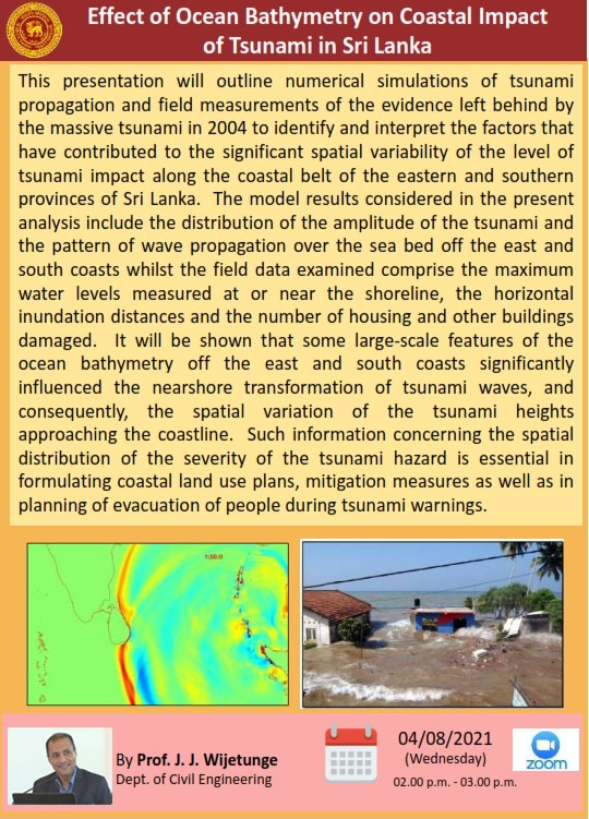 Effect of Ocean Bathymetry on Coastal Impact of Tsunami in Sri Lanka