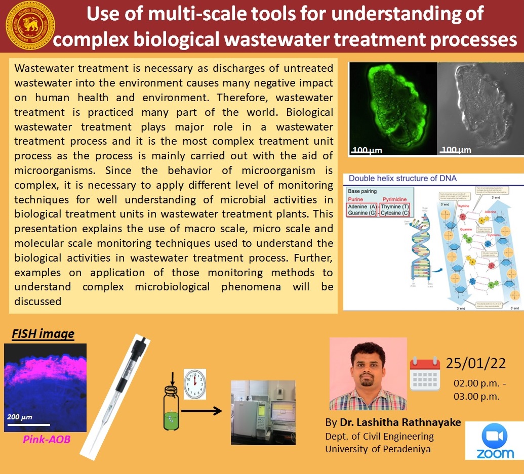 Use of multi-scale tools for understanding of complex biological wastewater treatment processes
