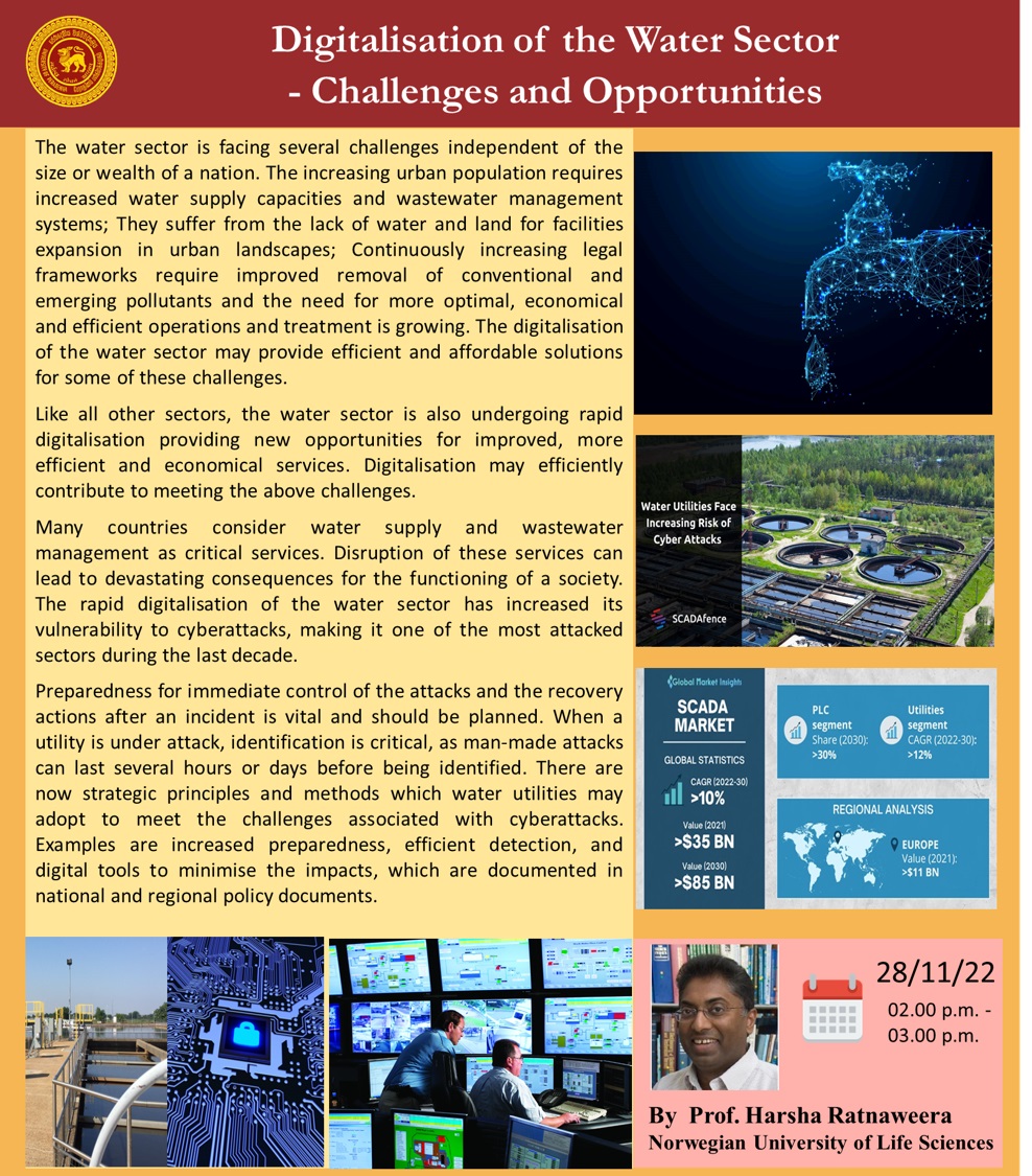 Digitalisation of the Water Sector - Challenges and Opportunities