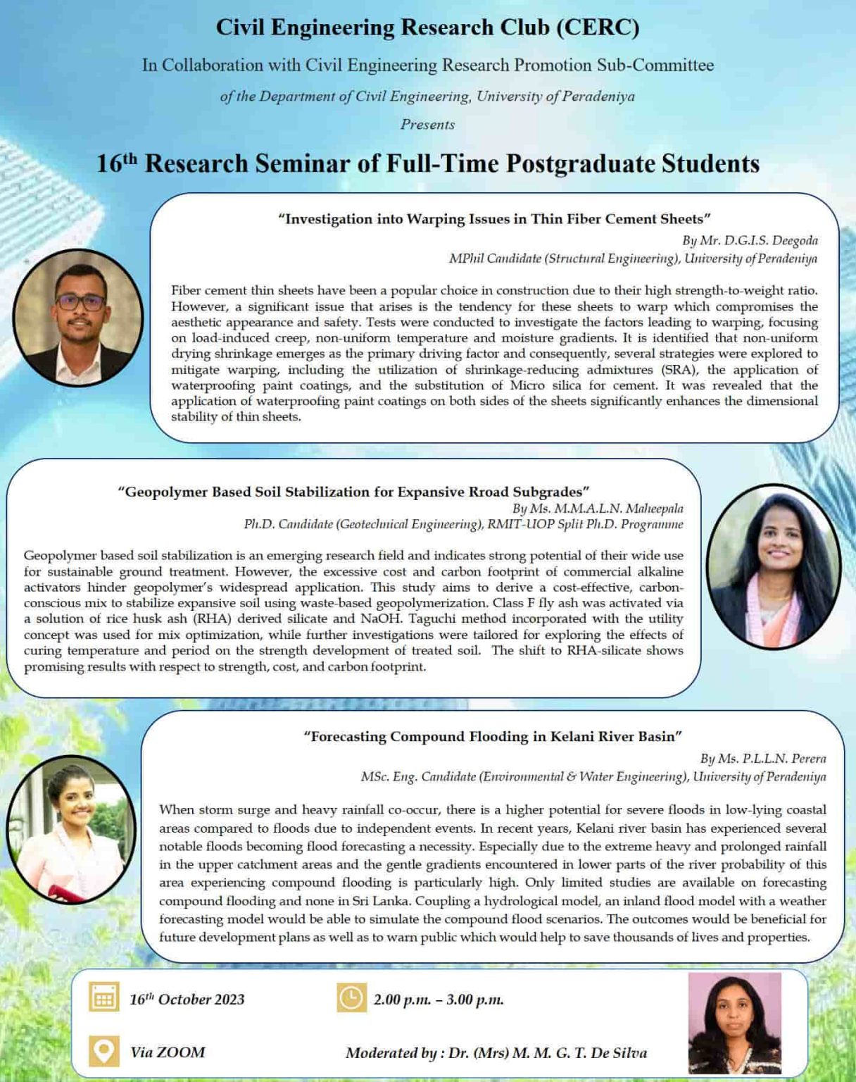 Civil Engineering Research Club (CERC) in Collaboration with Civil ...