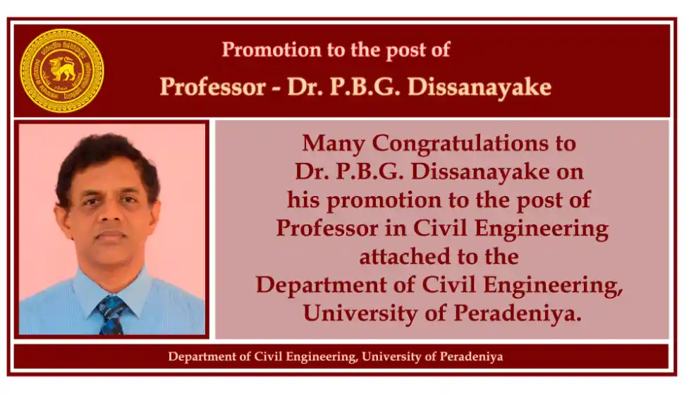 Promotion to Professor in Civil Engineering