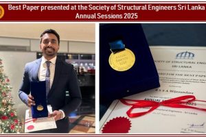 Best Paper presented at the Society of Structural Engineers Sri Lanka Annual Sessions 2025