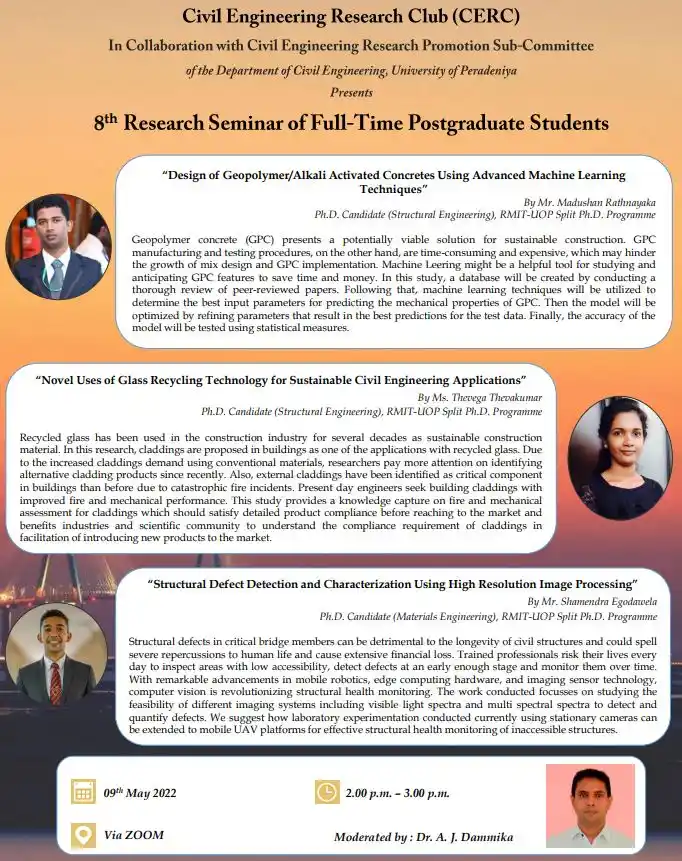 8th Research Seminar of Full-Time Postgraduate Students