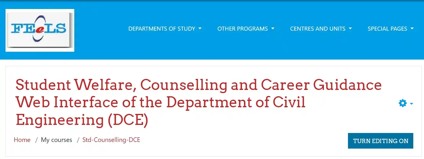 Launching of Web Interface - Student Welfare, Counselling and Career Guidance, DCE