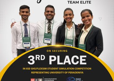 Team Elite won 3rd place in the Annual IISE-SHS/FlexSim Student Simulation Competition.