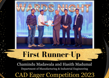 The First Runner-Up in the Inter-University CAD Eager Competition 2023
