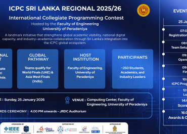 ICPC Sri Lanka Regional 2025/26 Hosted by the University of Peradeniya