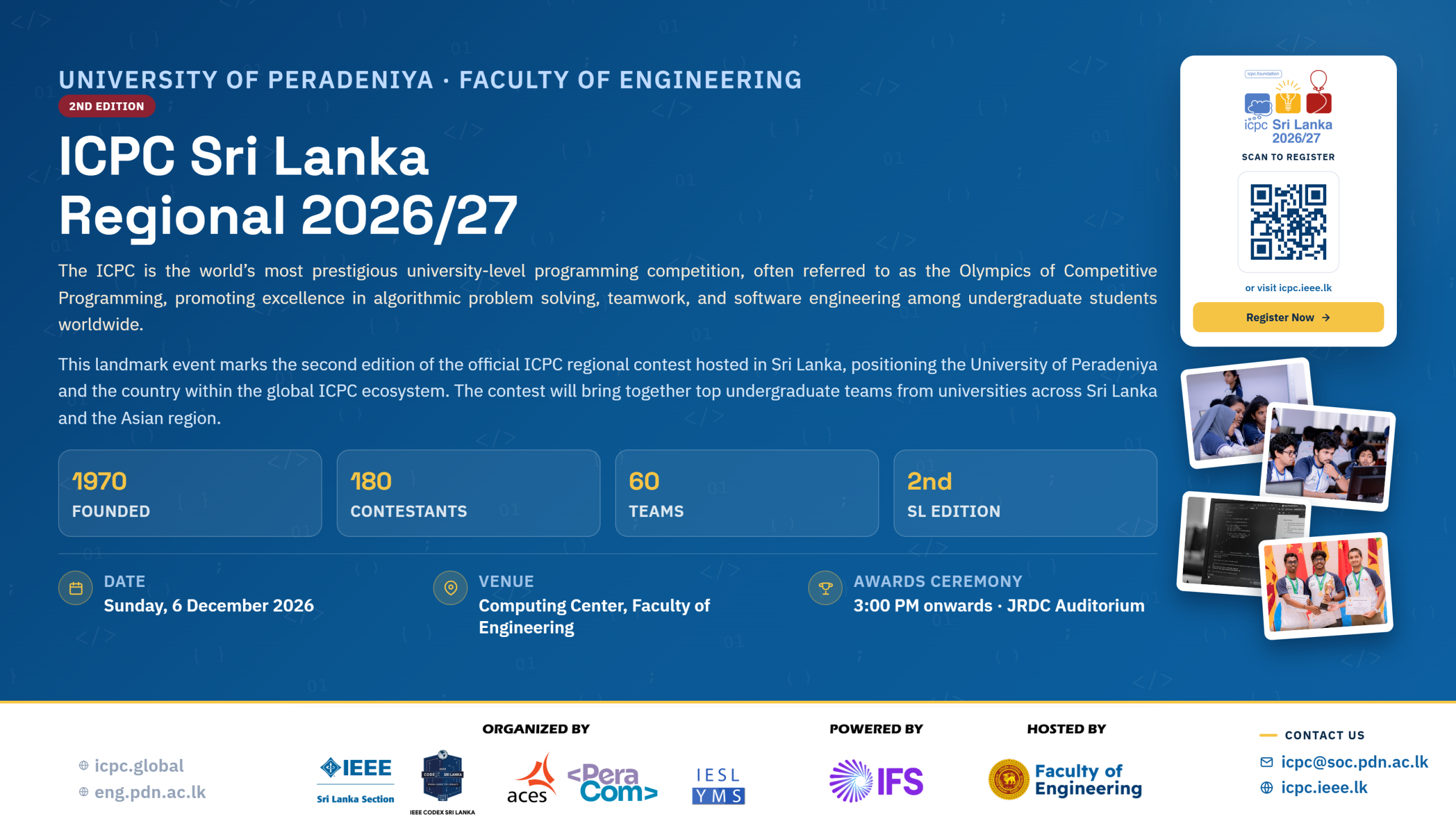 ICPC Sri Lanka – Asia Peradeniya Regional Contest 2026/27