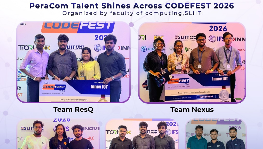 Five PeraCom Teams Shine at SLIIT CODEFEST 2026!