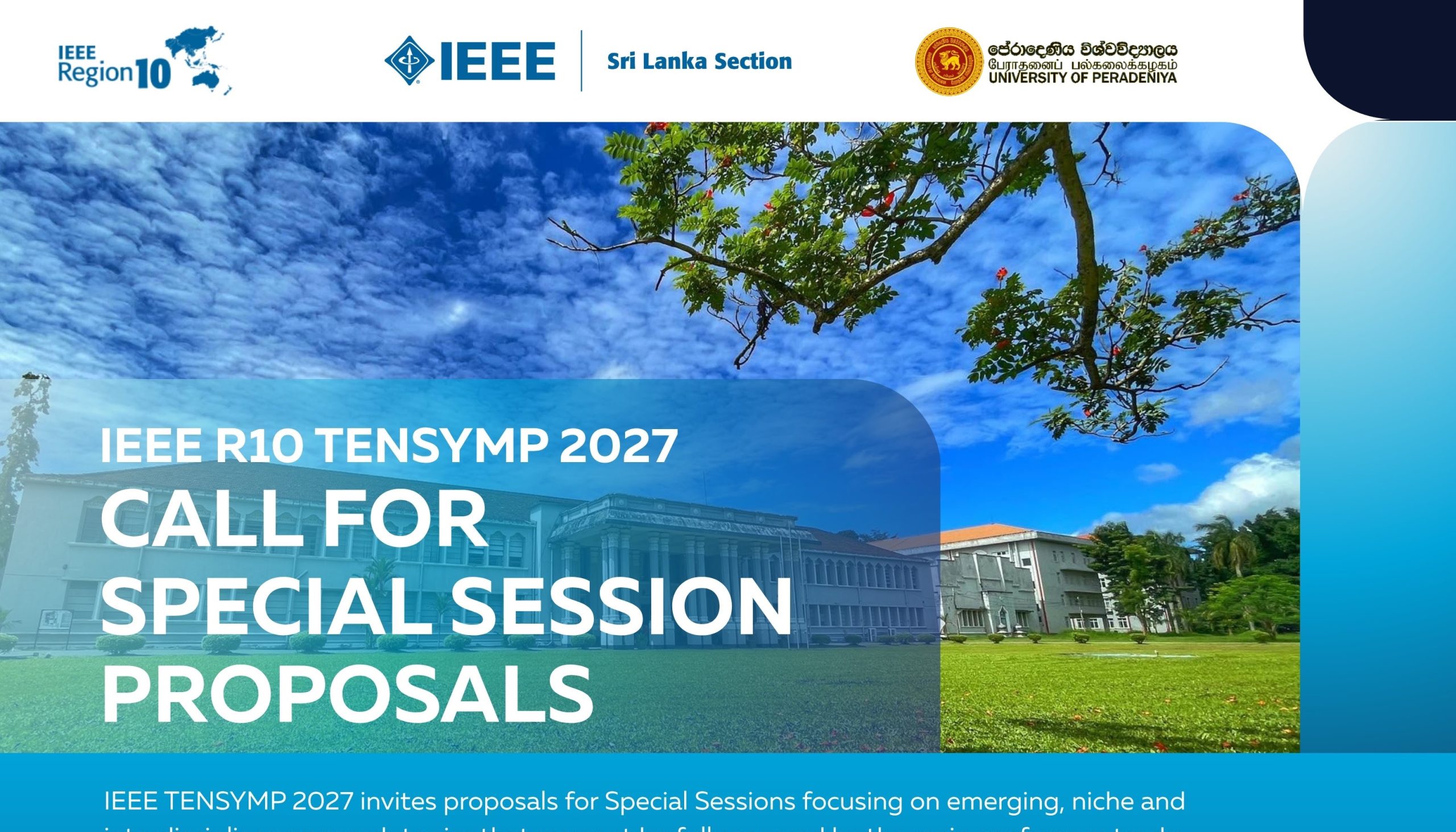 IEEE R10 TENSYMP 2027: Call for Special Session Proposals